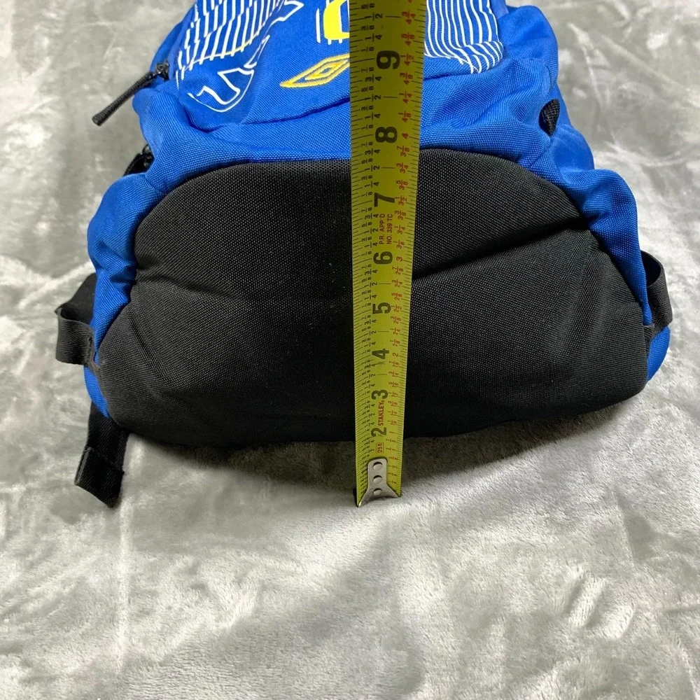 Umbro Backpack Bue Soccer Travel Daypack Commuter School Padded Embroidered Logo